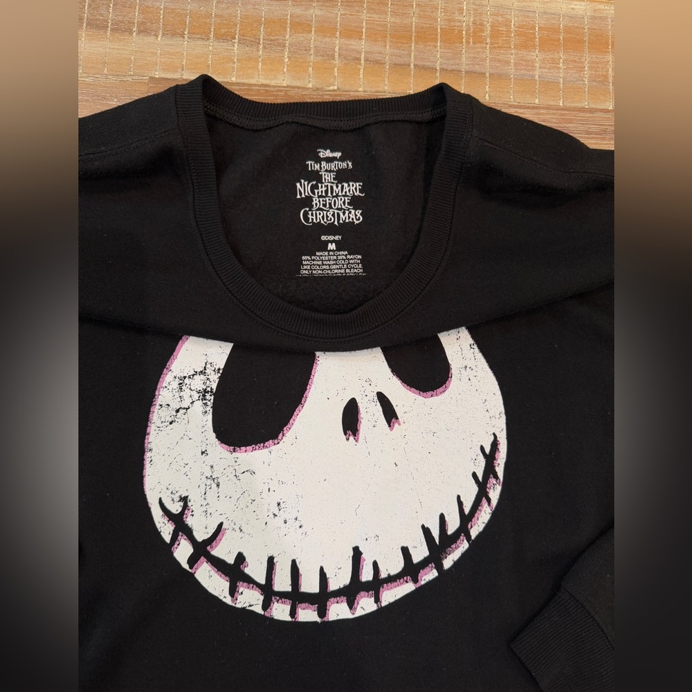 Disney: Tim Burton’s The Nightmare Before Christmas Jack Skellington Sweatshirt - Picture 2 of 2